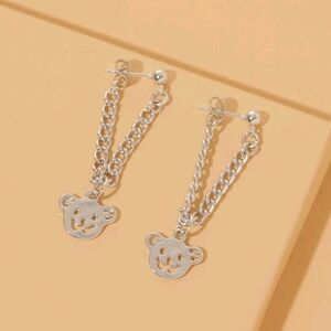 Teddy Bear Chain Earrings